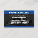 Buscar seguridad privada tarjetas de visita Agente