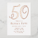 Buscar 50 o invitaciones Oro rosa