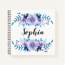 Buscar floral watercolor cuadernos Monograma