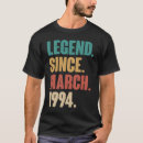 Buscar 29 años camisetas Marzo