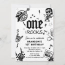 Buscar guitarra en blanco y negro invitaciones Rock and roll