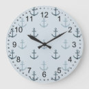 Buscar ancla azul relojes de pared Océano