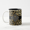 Buscar estampado de animales tazas Negro
