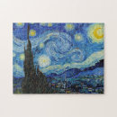 Buscar pintura al óleo puzzles Noche estrellada