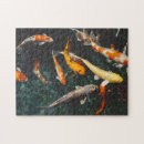 Buscar pescados del koi puzzles Naranja