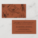 Buscar esquema tarjetas de visita Botánico