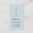 Buscar martini tarjetas de visita Cóctel
