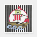 Buscar barco pirata servilletas Cumpleaños de piratas