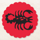 Buscar zodiaco posavasos Rojo