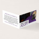 Buscar adopción tarjetas de visita Animales