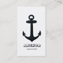 Buscar ancla náutica tarjetas de visita General y unisex
