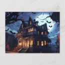 Buscar fantasmas de halloween postales Casa embrujada