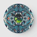 Buscar arte óptico relojes de pared Ojos