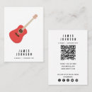 Buscar instrumentos musicales tarjetas de visita Guitarra