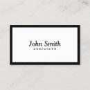 Buscar presentador tarjetas de visita Radio