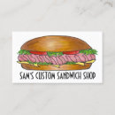 Buscar sandwich tarjetas de visita Sándwiches