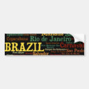 Buscar el brasil pegatinas parachoque Río