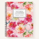 Buscar rosado de la flor libretas Para ella