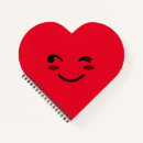Buscar cara feliz cuadernos Rojo