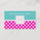 Buscar polkadot tarjetas de visita Femeninas