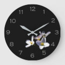 Buscar números amarillos relojes de pared Negro