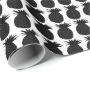 Buscar piña papel de regalo Negro