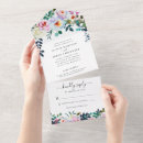 Buscar floral rosado boda invitaciones Azul polvoriento