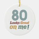 Buscar 80 o cumpleaños adornos Ochenta