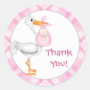 Buscar cigüeña rosa pegatinas Gracias