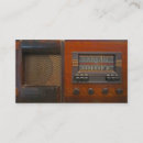 Buscar radio tarjetas de visita Vintage