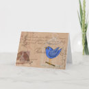 Buscar jaula de pájaros tarjetas Azul