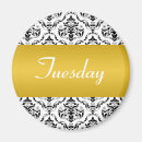 Buscar días de la semana imanes Negro