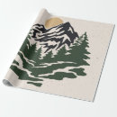 Buscar montañas papel de regalo Bosque