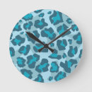 Buscar leopardo relojes de pared Huella animal