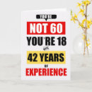 Buscar 42 años tarjetas General y unisex