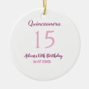 Buscar quinceanera adornos Feliz 15° cumpleaños