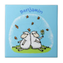 Buscar ovejas divertidas azulejos Adorable