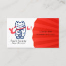 Buscar restaurante japonés tarjetas de visita Simple
