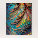 Buscar pluma del pavo real puzzles Abstracto