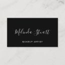 Buscar manuscrito tarjetas de visita Artista de maquillaje