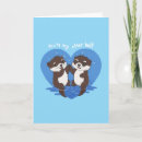 Buscar nutria linda tarjetas Parejas