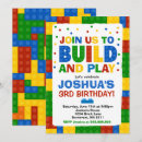 Buscar ladrillos invitaciones Fiesta de construcción