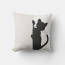 Buscar silueta del gato cojines General y unisex