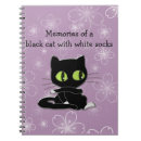Buscar gato blanco y negro libretas Para ella