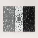 Buscar notas musicales puzzles Negro