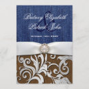 Buscar cuero invitaciones Monograma