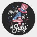 Buscar 4 de julio feliz pegatinas Día de la independencia