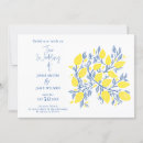 Buscar amarillo y azul boda invitaciones Invitados
