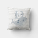 Buscar ballena del bebé cojines Monograma