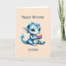 Buscar dragón lindo tarjetas Fantasía